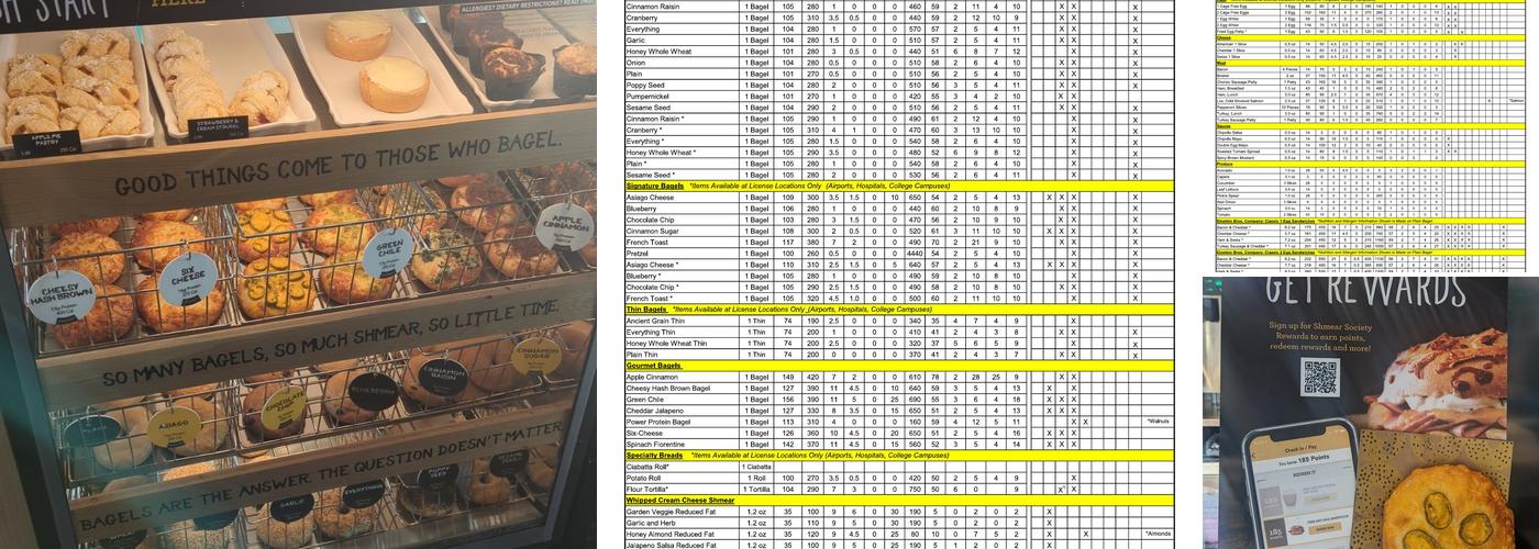 Einstein Bros. Bagels Menu