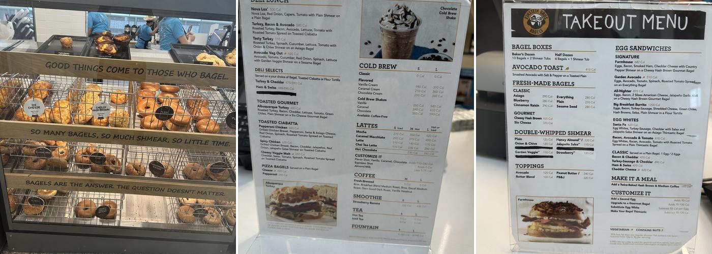 Einstein Bros. Bagels Menu