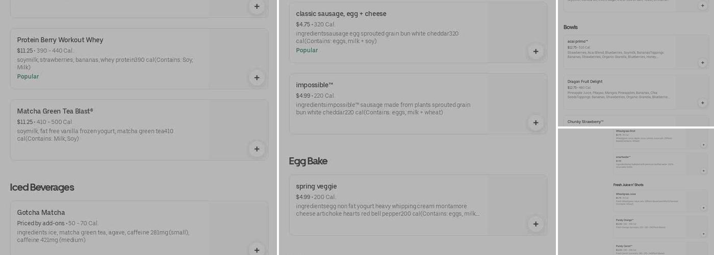 Jamba Menu