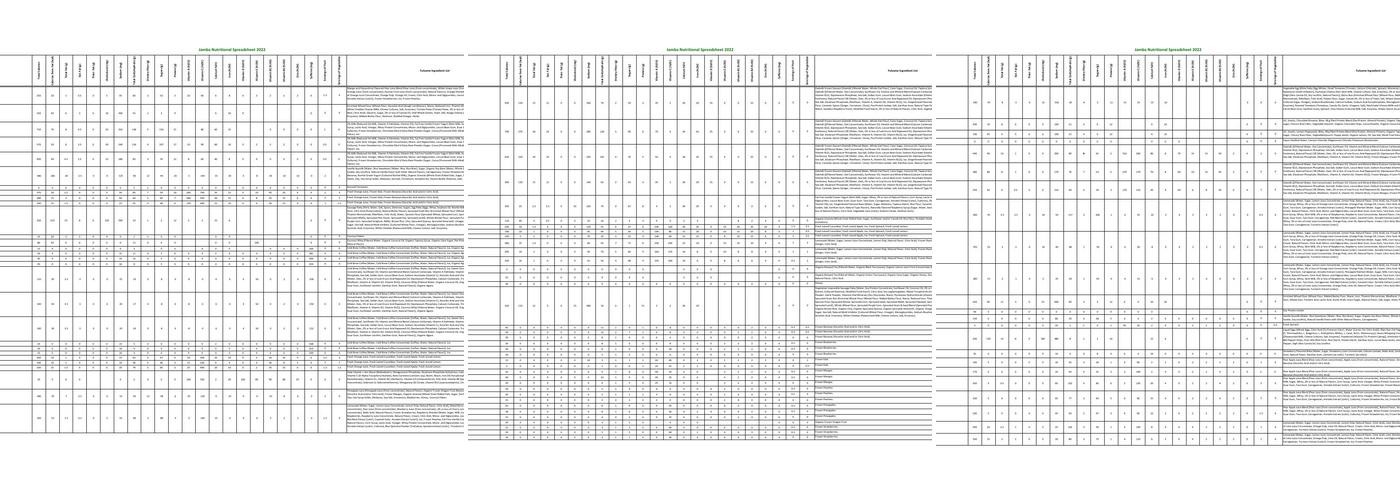 Jamba Menu