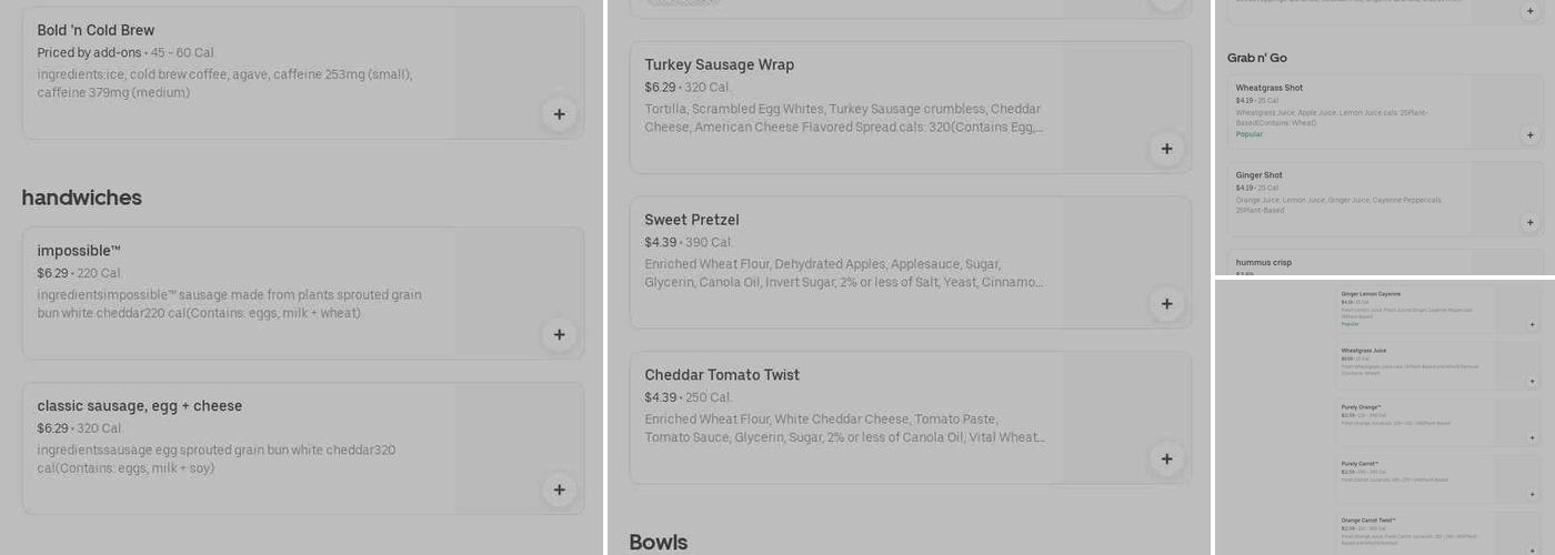 Jamba Menu