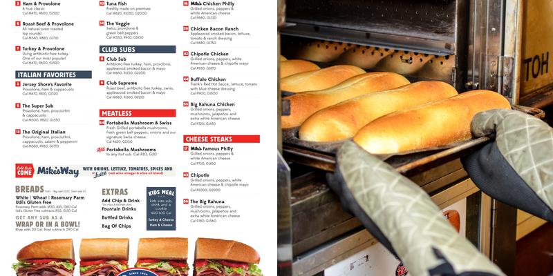 Jersey Mike's Subs Menu