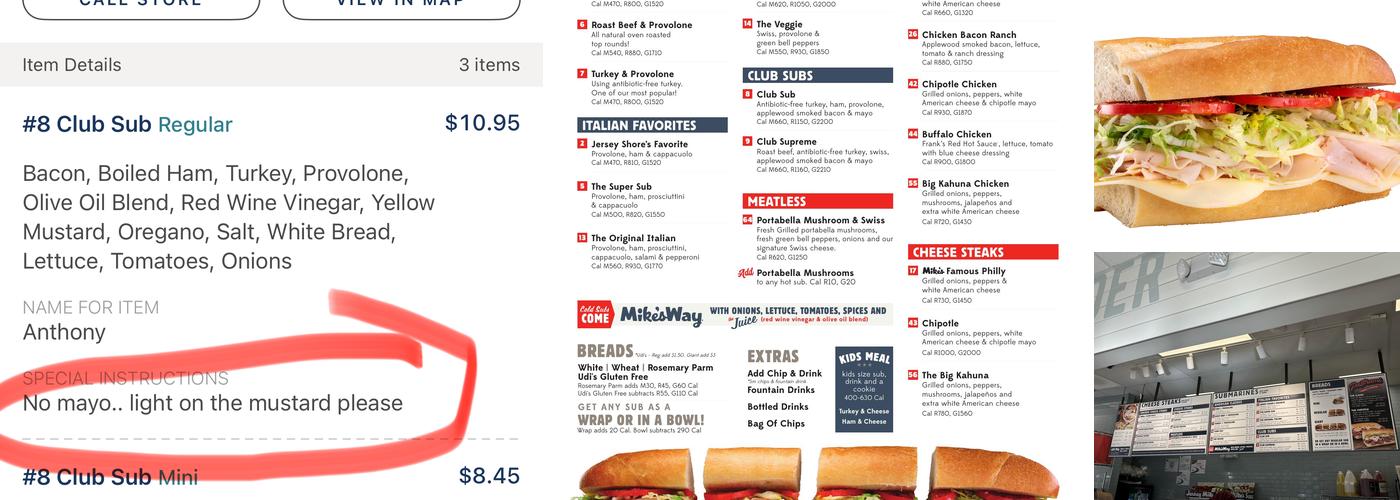Jersey Mike's Subs Menu
