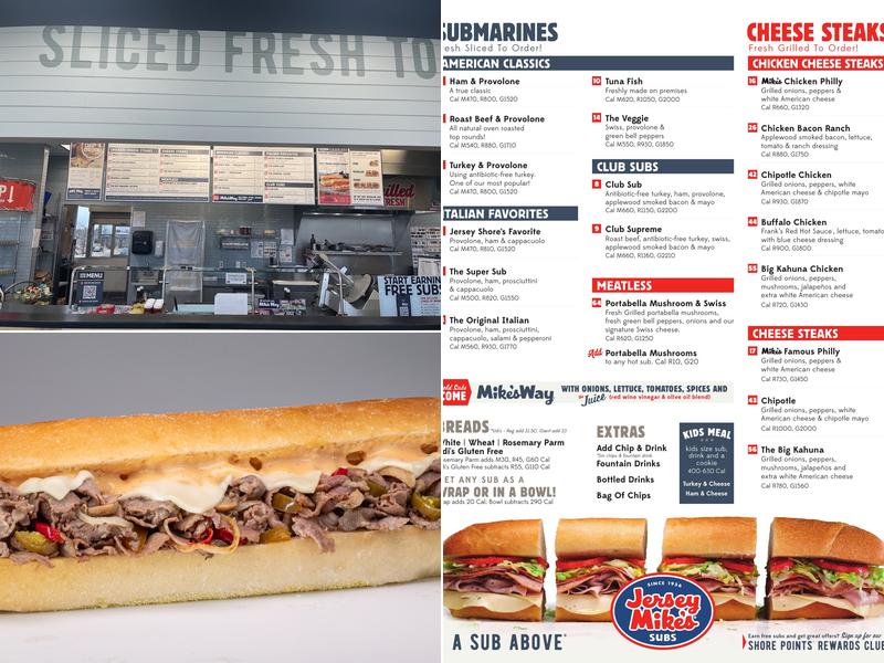 Jersey Mike's Subs Menu