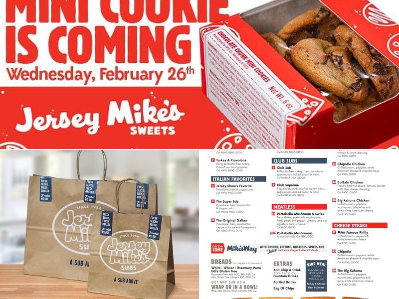 Jersey Mike's Subs Menu