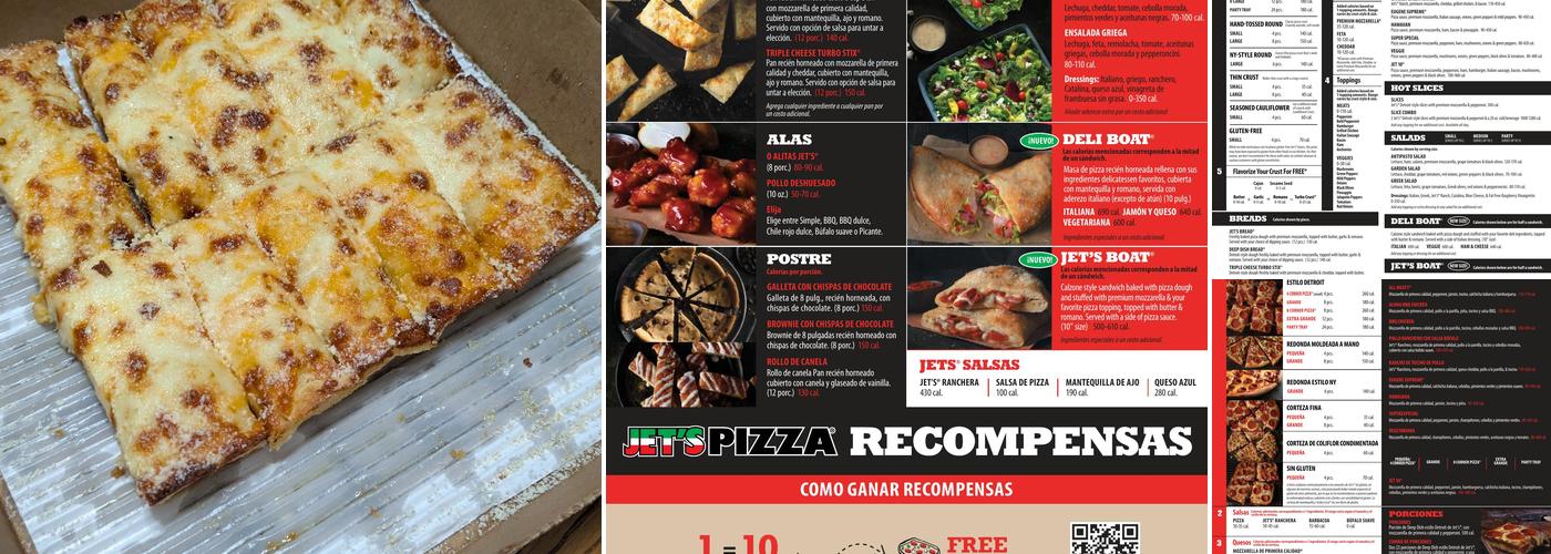 Jet's Pizza Menu