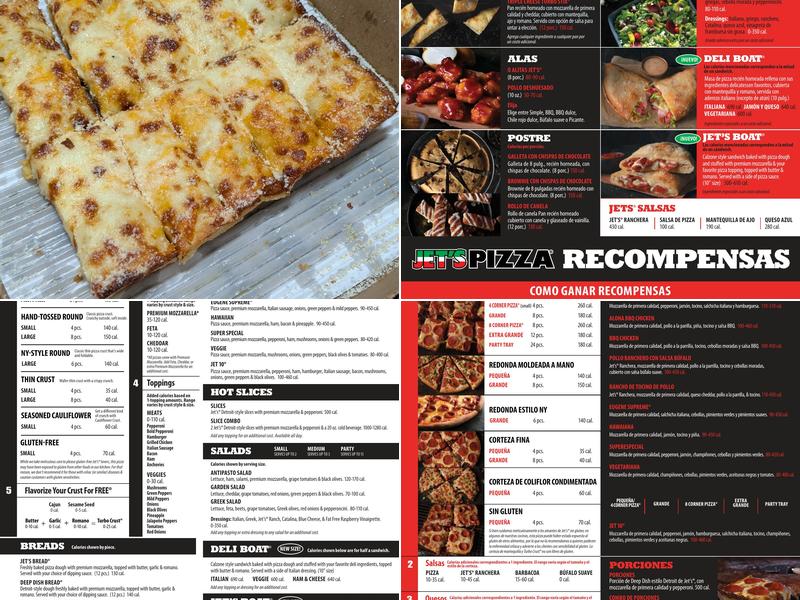 Jet's Pizza Menu