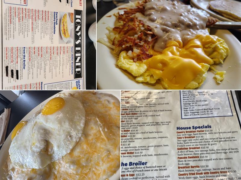 Tony’s diner Menu