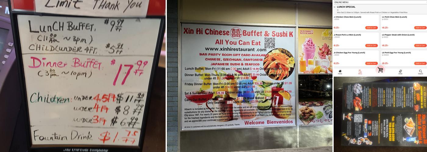Xin Hi Menu