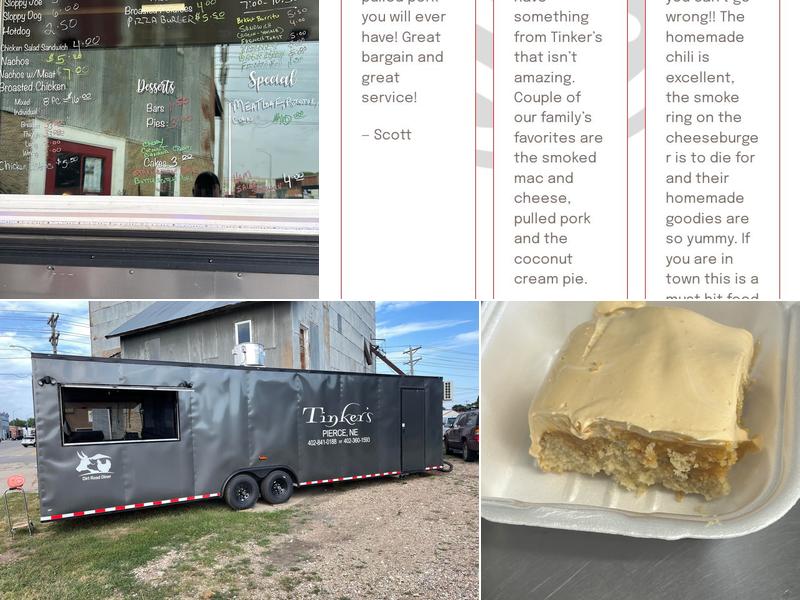 Tinker's Concessions and Catering Menu