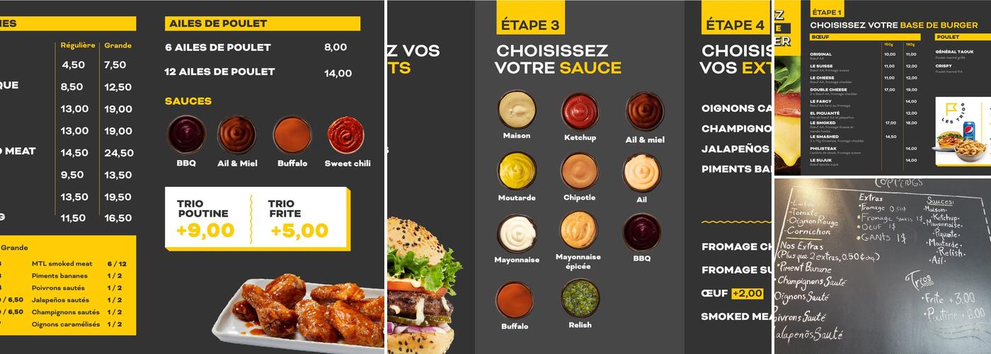 B Burger Menu