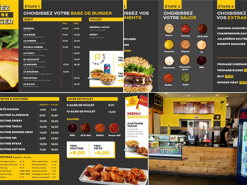B Burger Menu