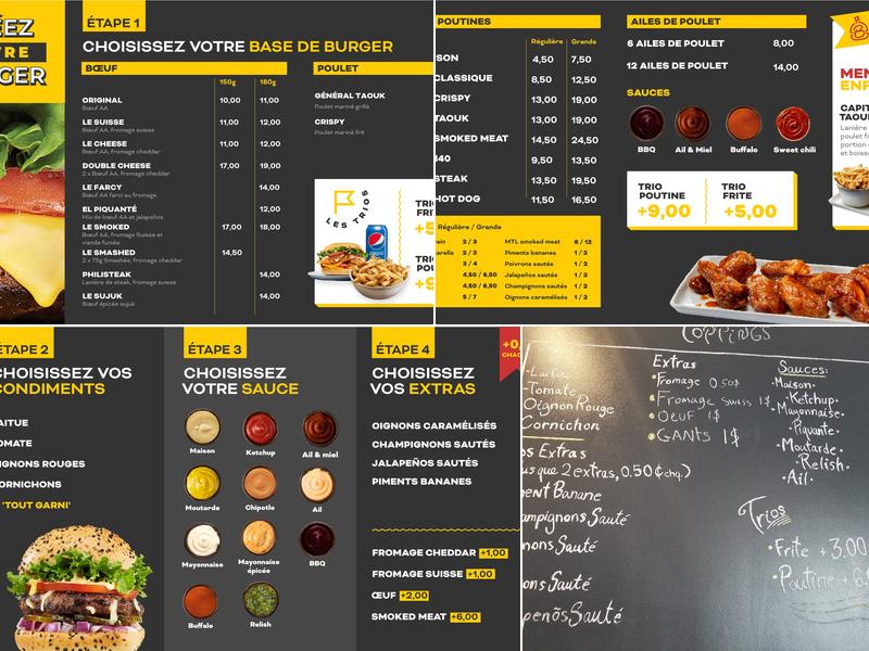 B Burger Menu