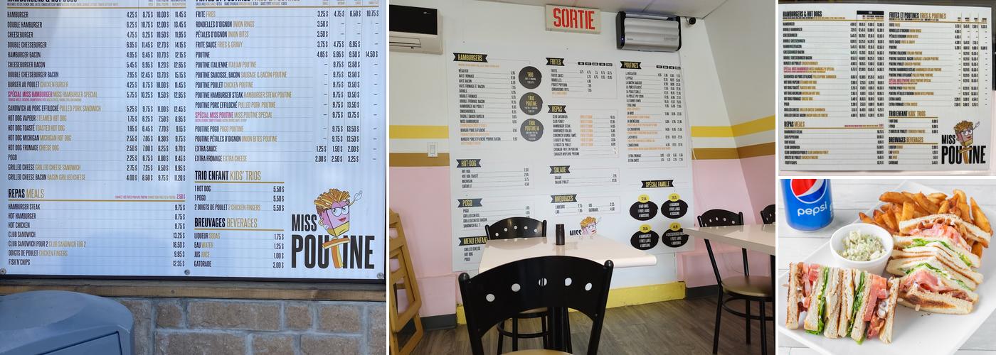 Miss Poutine Menu