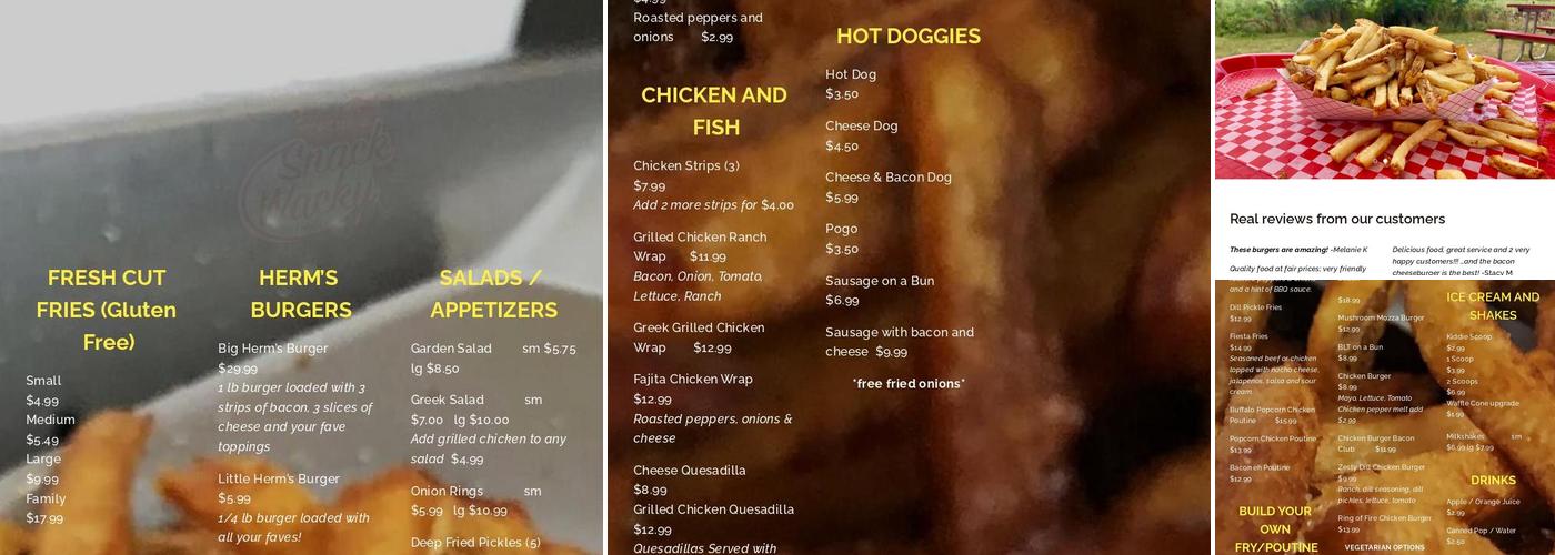 Herm’s - Chip Wagon Menu