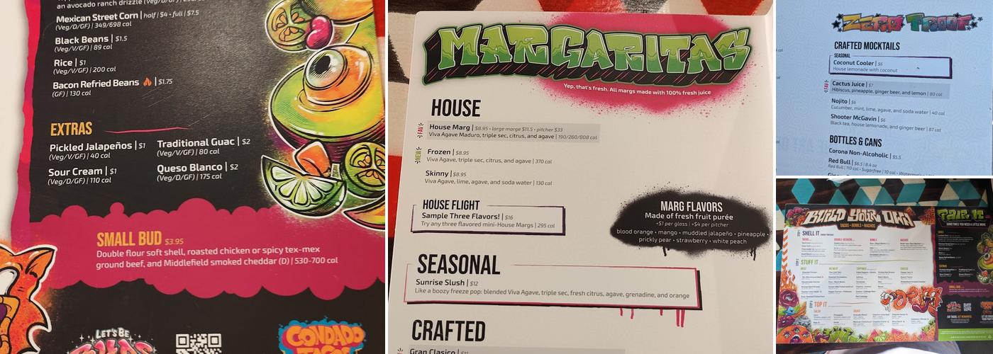 Condado Tacos Menu