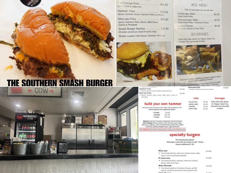 Hammered Cow Menu