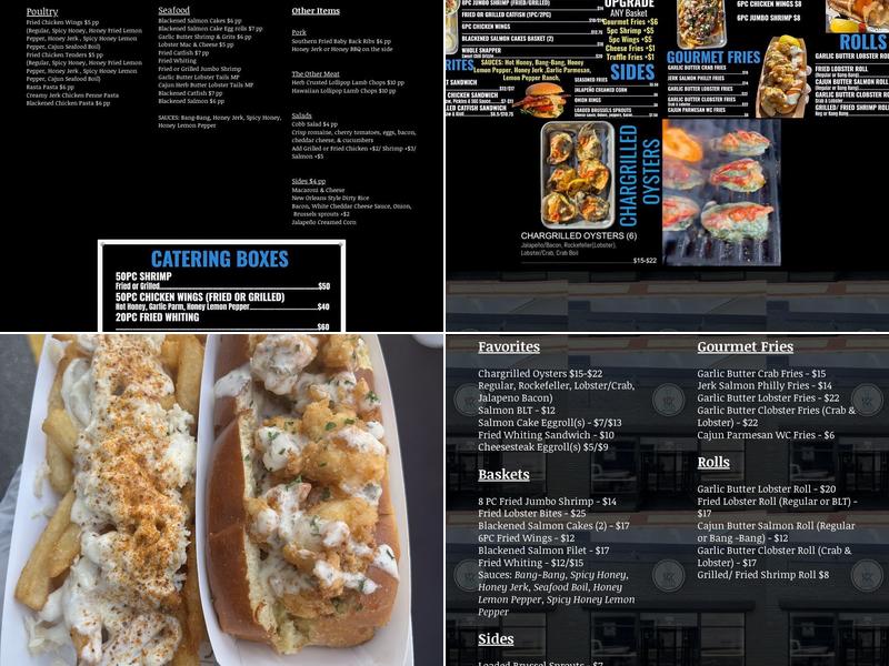 SGC Chicken & Seafood Menu