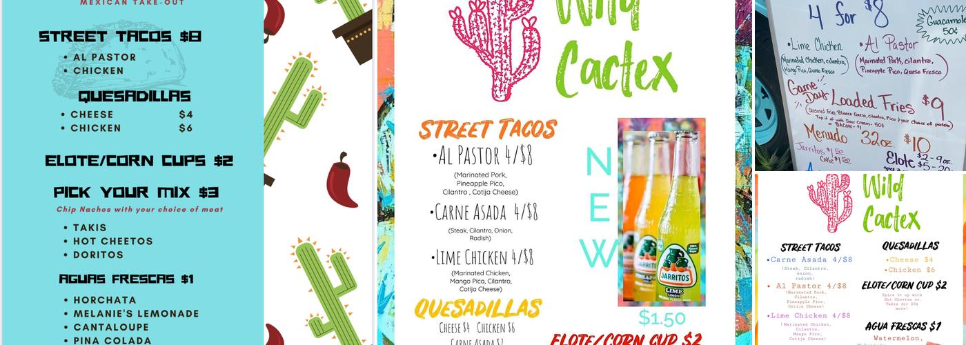Wild Cactex Menu