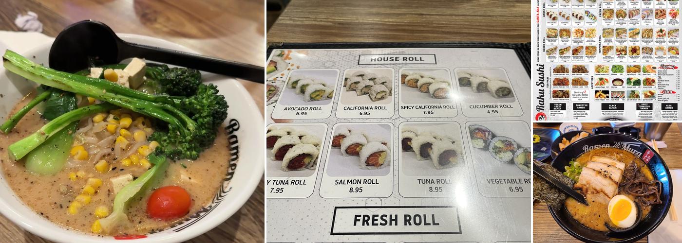 Raku Sushi & Teriyaki Menu