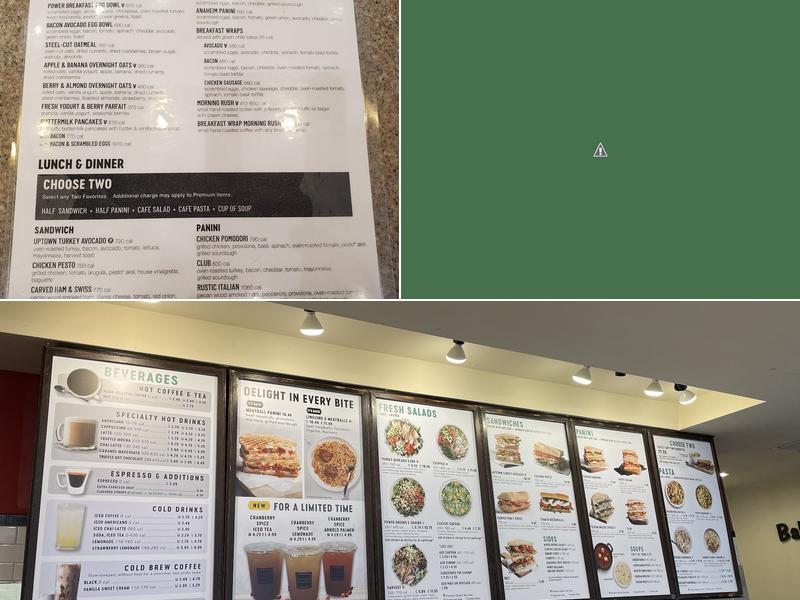 Corner Bakery Menu