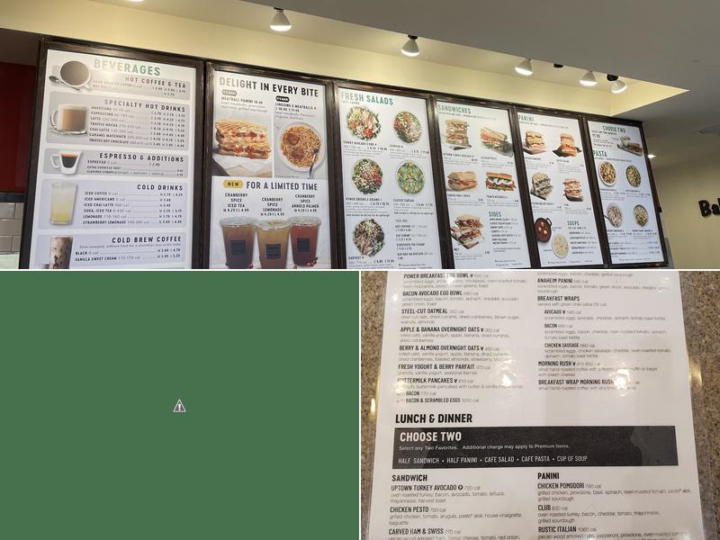Corner Bakery Menu