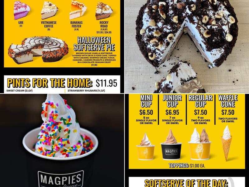 Magpies Softserve Menu