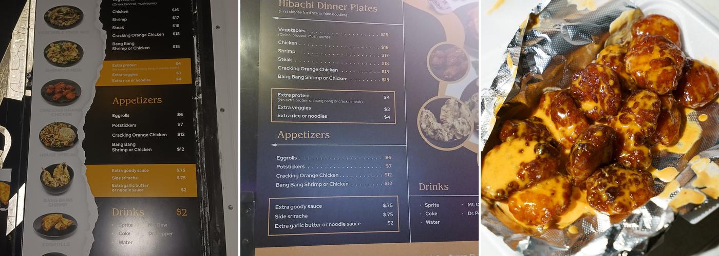 Two Asians and a Grill Menu