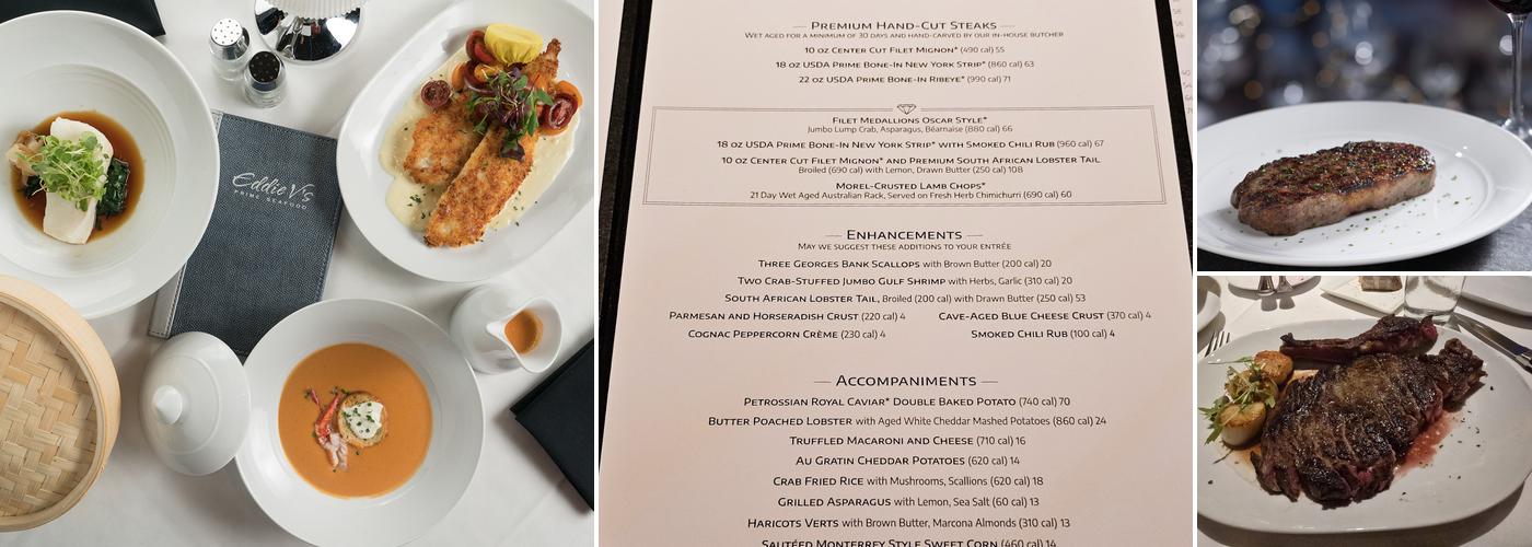 Eddie V's Prime Seafood Menu