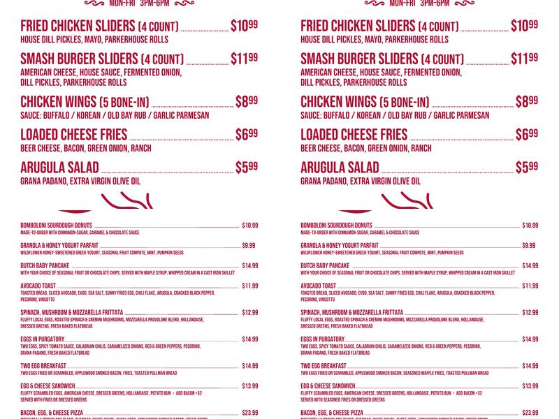 Izzi - Coffee Bakery Pizza Menu