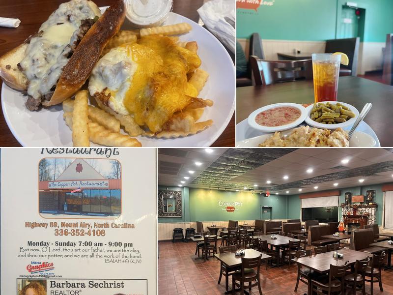 The Copper Pot Restaurant Menu