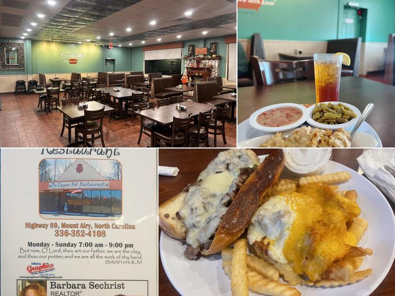 The Copper Pot Restaurant Menu