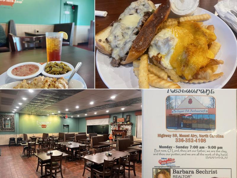 The Copper Pot Restaurant Menu