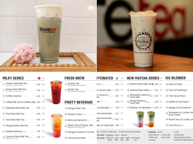 Sharetea Menu
