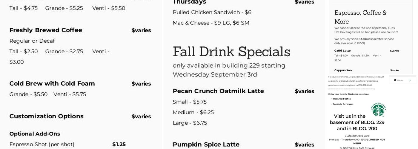 Mulligan’s Restaurant Menu