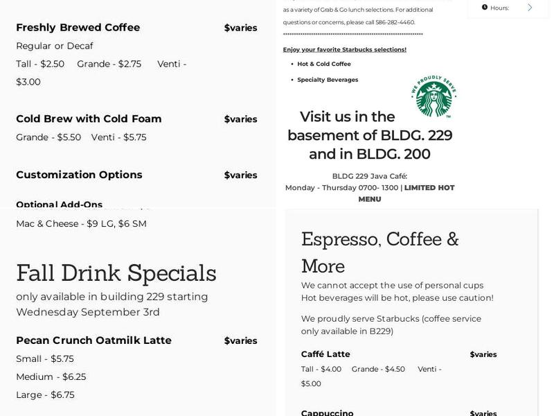 Mulligan’s Restaurant Menu