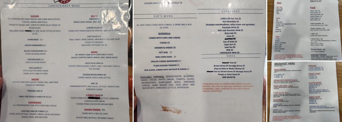 The Code Menu