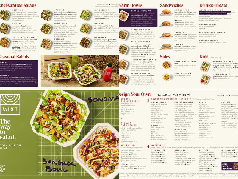 MIXT Salad 560 Mission Menu