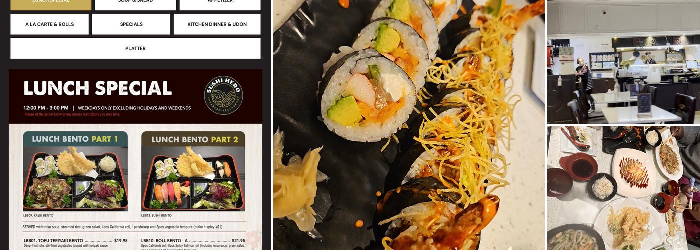 Sushi Hero Menu
