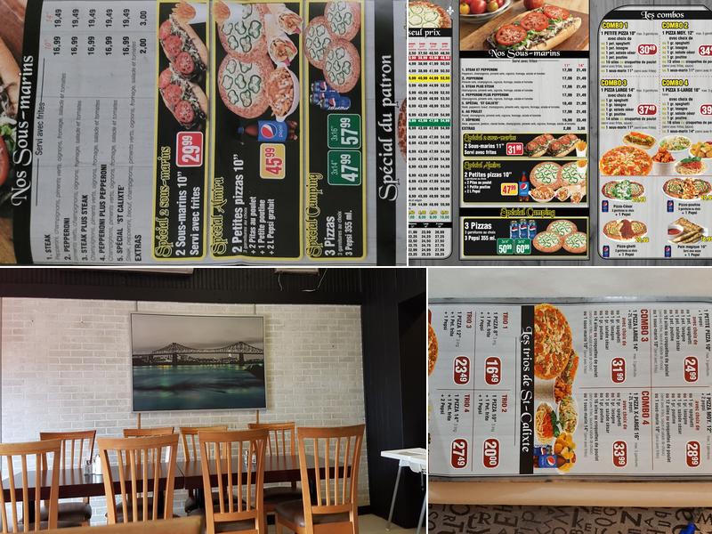 Restaurant Saint-Calixte Menu