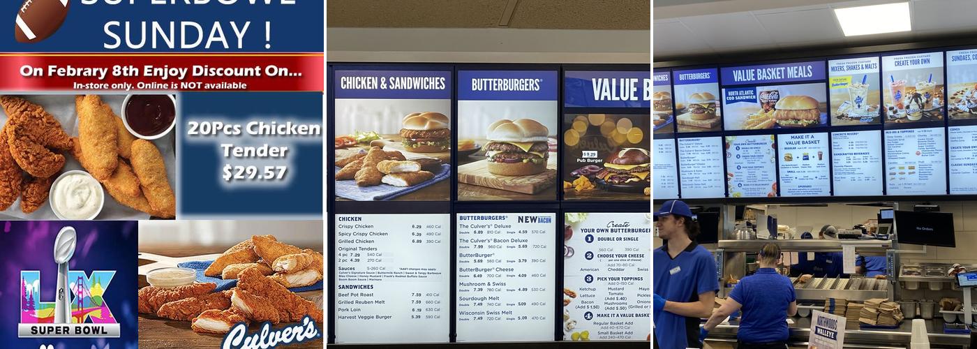 Culver’s Menu