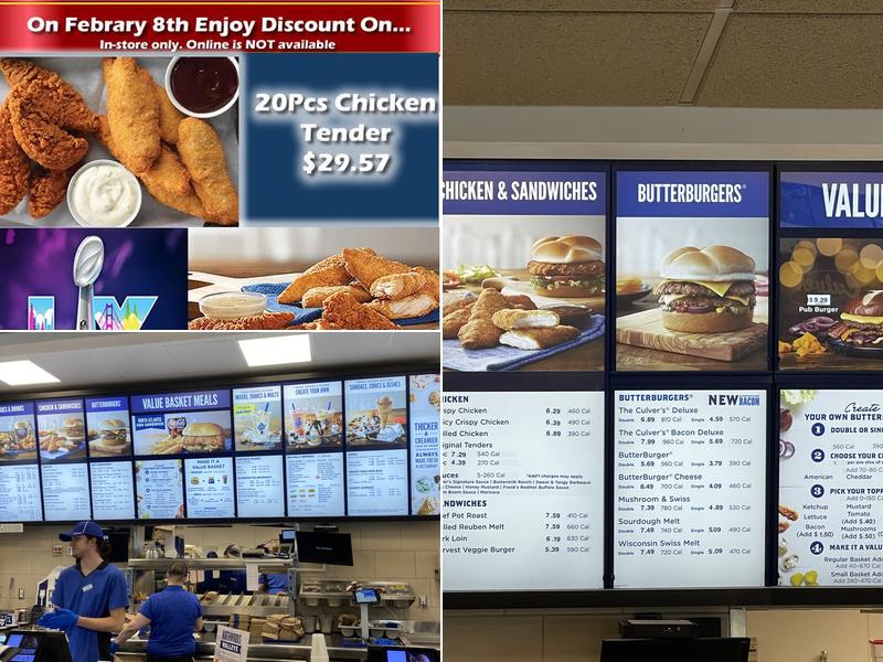 Culver’s Menu