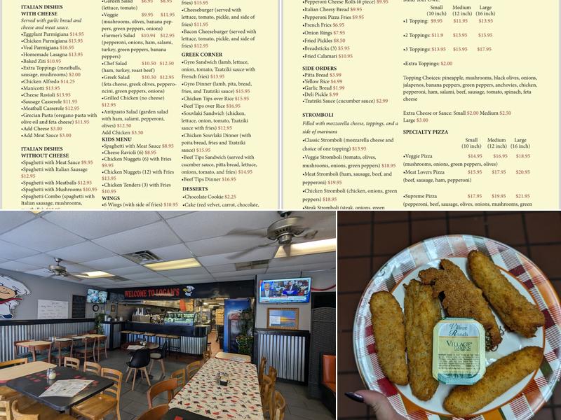 Logan’s Pizza House Menu