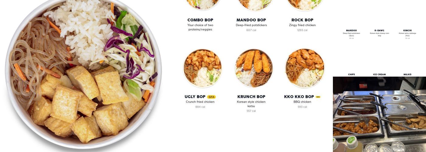 Cupbop - Korean BBQ in a Cup Menu