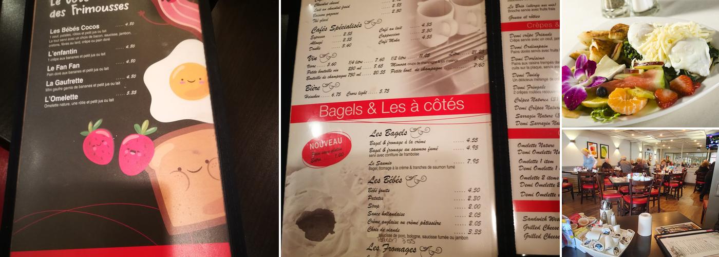 Restaurant Le Friand'oeuf Inc Menu