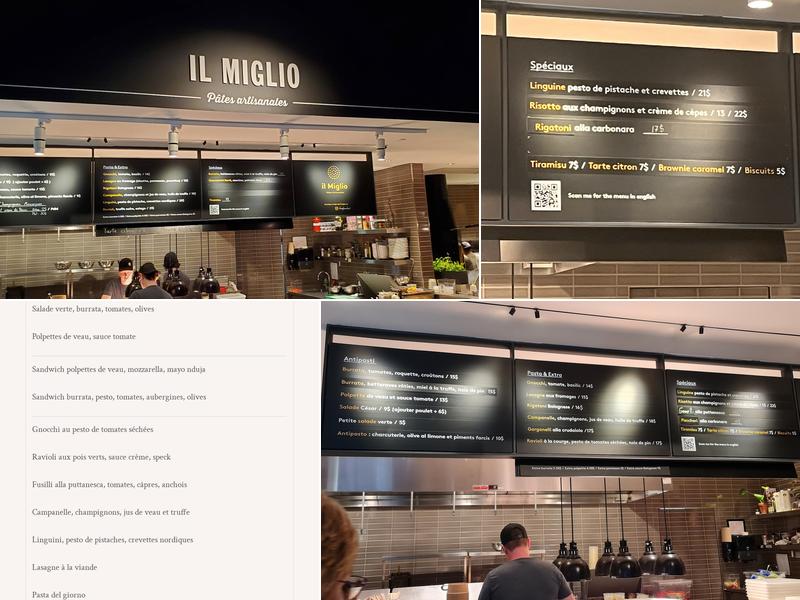 Il Miglio Menu