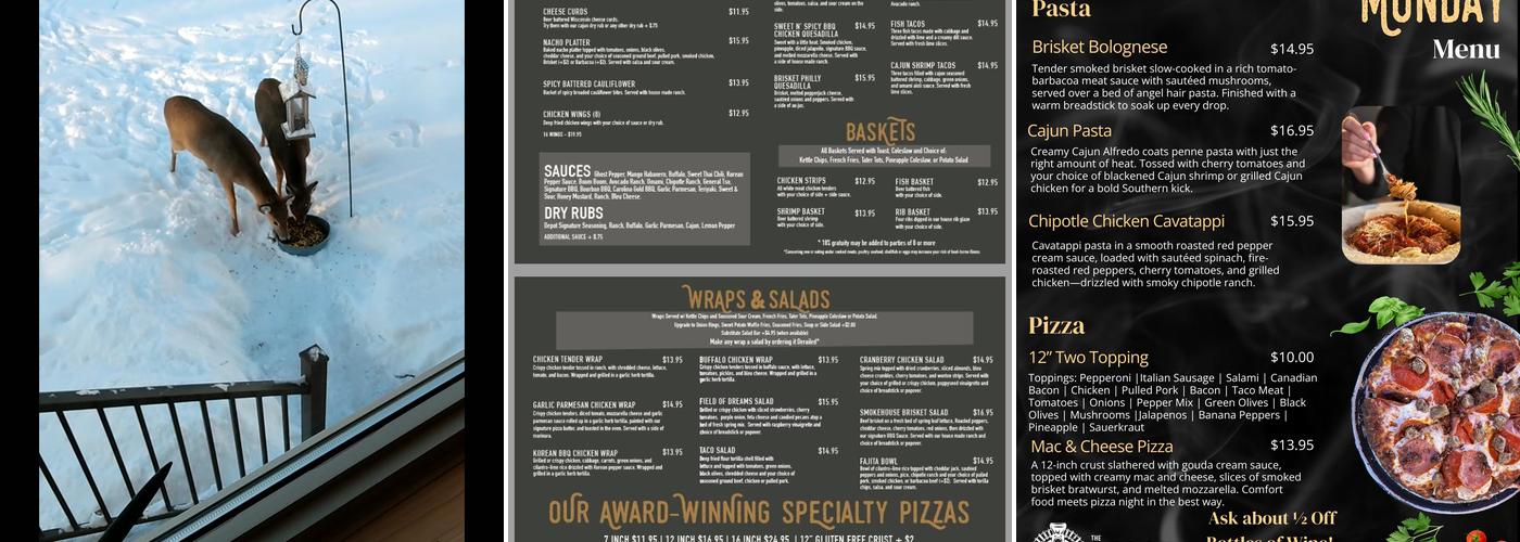 The Depot Deck Bar Menu