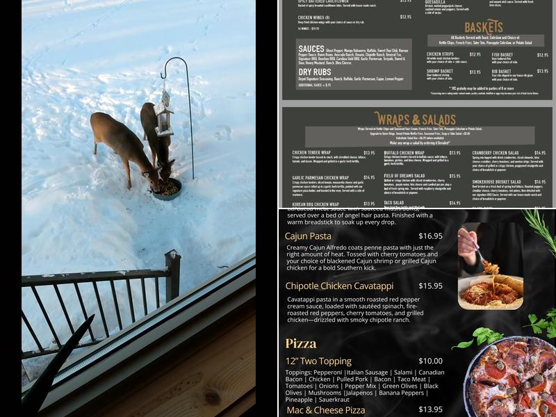 The Depot Deck Bar Menu