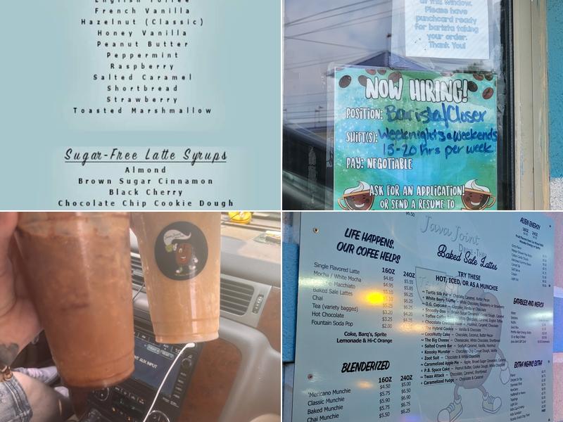 T&L's Java Joint Drive-Thru Menu