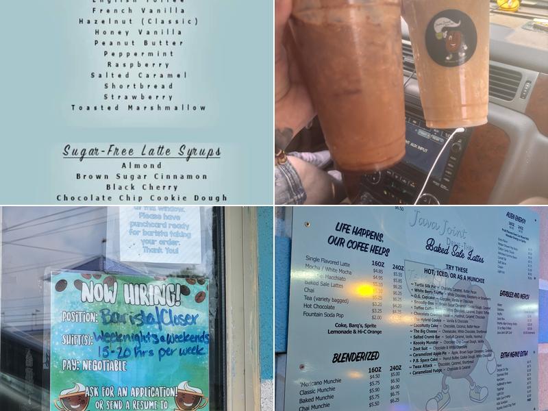 T&L's Java Joint Drive-Thru Menu